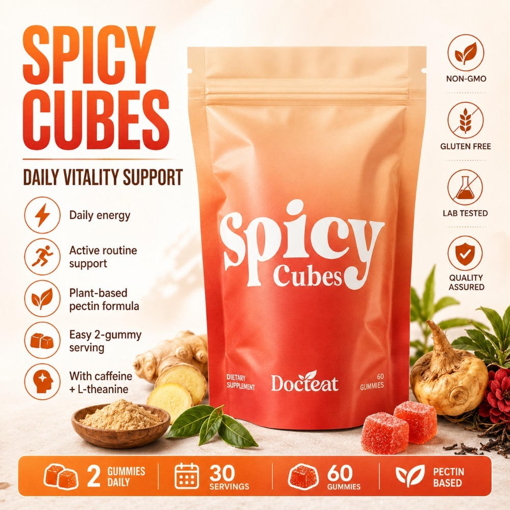Wellness Herbal Tea Blends - Docteat Spicy Cubes Gummibärchen 60 Stück