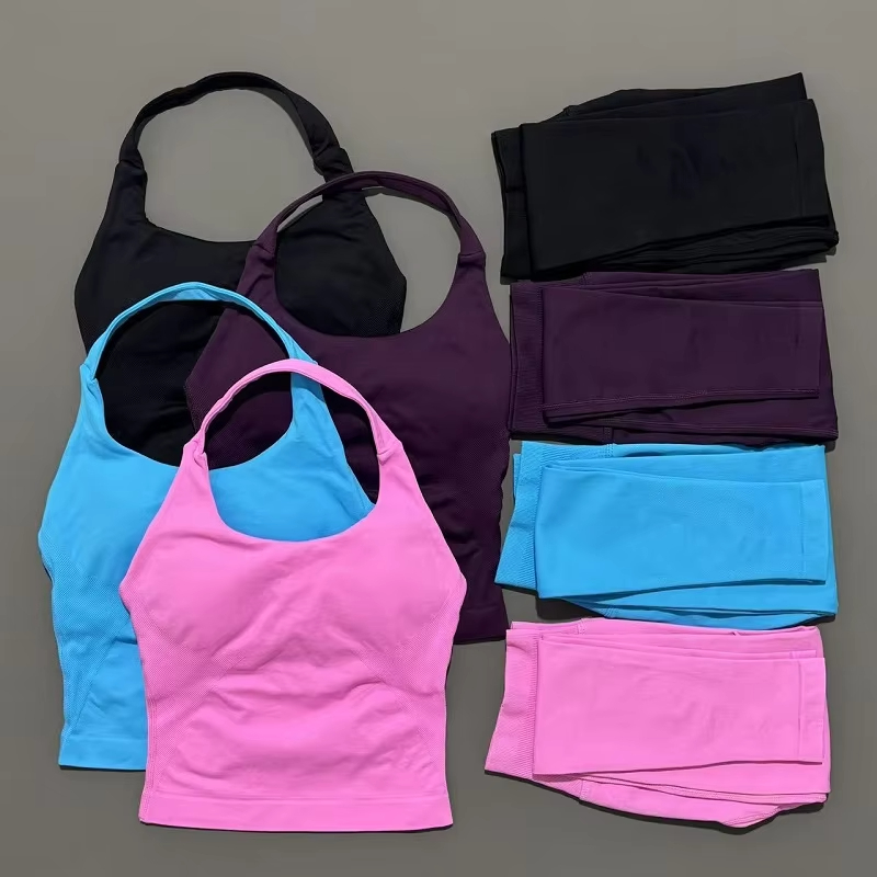 Herbal Yoga - 2-teiliges Sportbekleidungs-Set für Damen Yoga-Outfit Fitnesskleidung