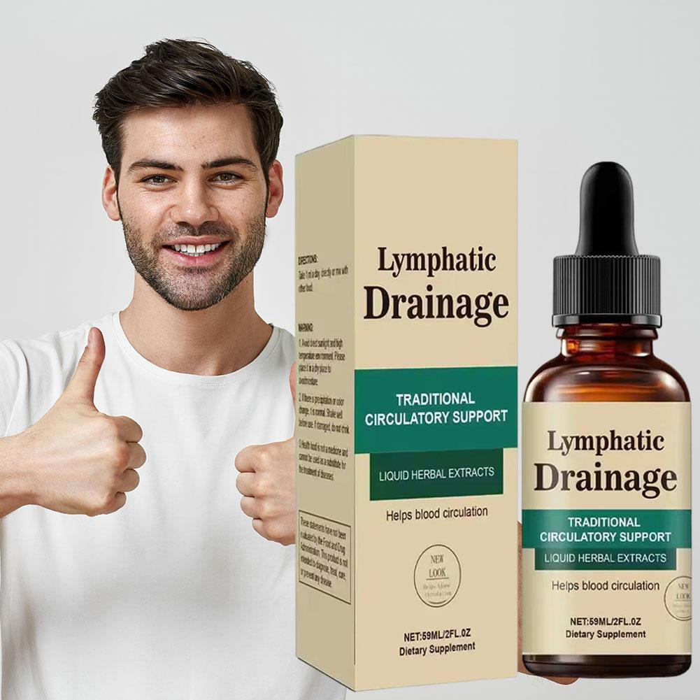 Herbal Wellness Drops - Lymph-Pflege-Tropfen Natürliche Kräuterformel Unterstützt Flüssigkeitsbalance Sanfte