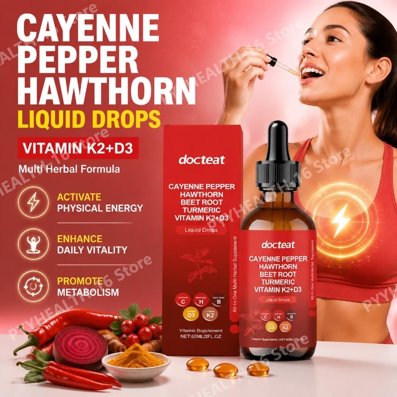 Herbal Wellness Drops - Docteat Vitamin K2+D3 Flüssige Tropfen mit