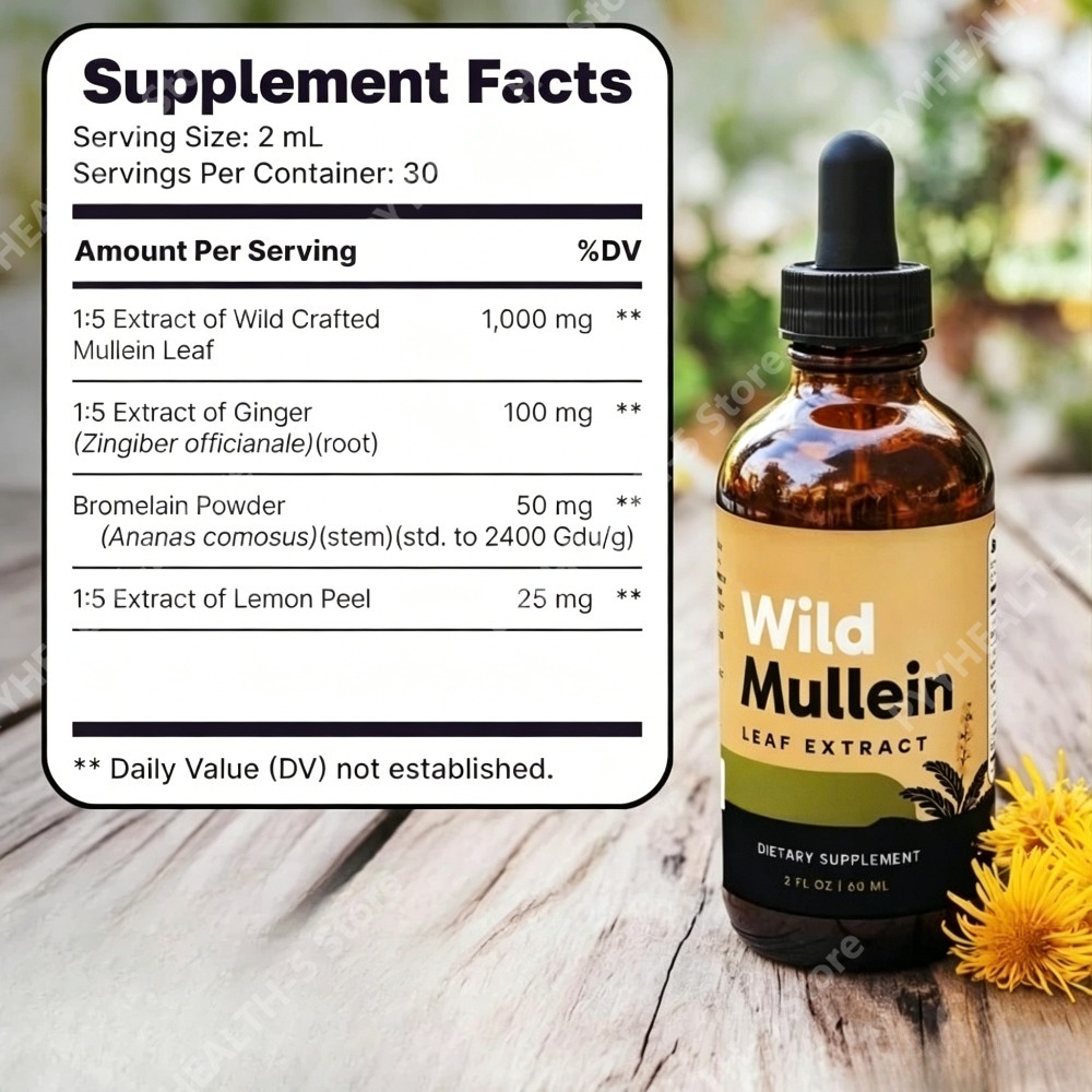 Wild-Mullein-Blätter-Tropfen m – Herbal Wellness Drops Bewertung und Preis