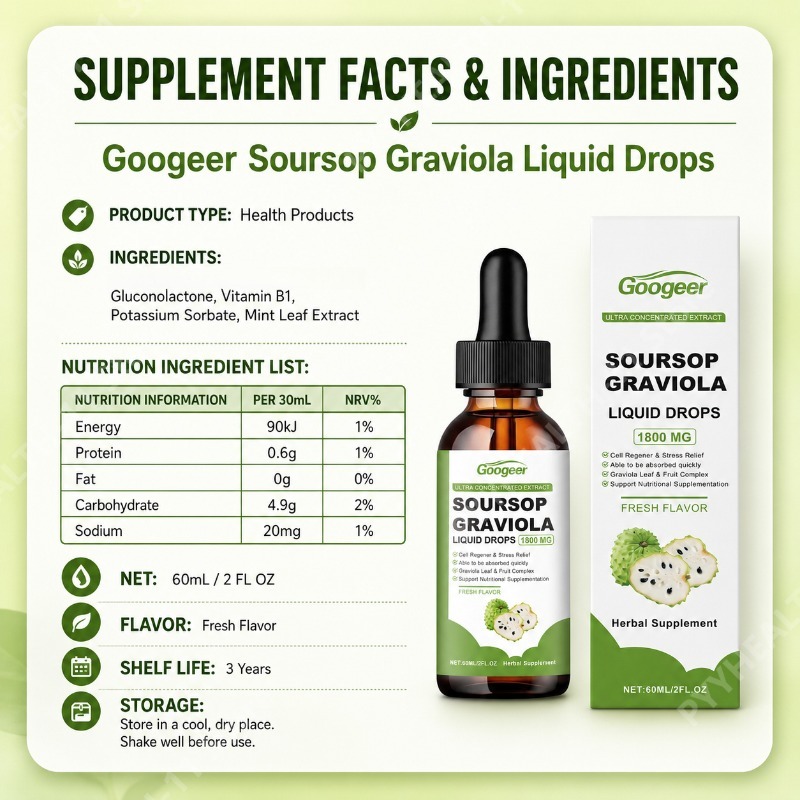 Soursop Graviola Blatt- und Fr – Herbal Wellness Drops Bewertung und Preis