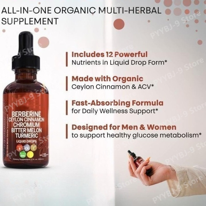 Berberin-Chrom-Kurkuma-Ginseng – Herbal Wellness Drops Bewertung und Preis