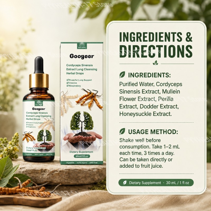 Googeer Cordyceps Tropfen Kräu – Herbal Wellness Drops Bewertung und Preis